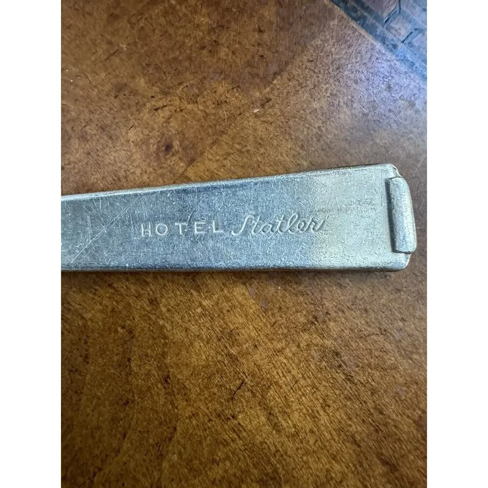 Vintage International Silver Co. HOTEL STATLER Demitasse Souvenir Spoon